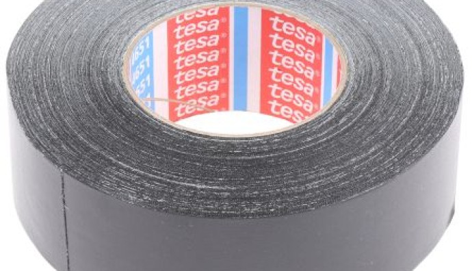 Tesa 4651 Acrylic Coated Black Cloth Tape