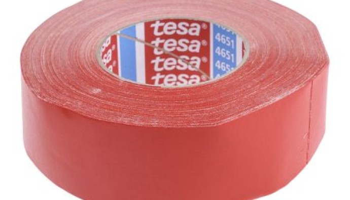 Tesa 4651 Acrylic Coated Red Cloth Tape
